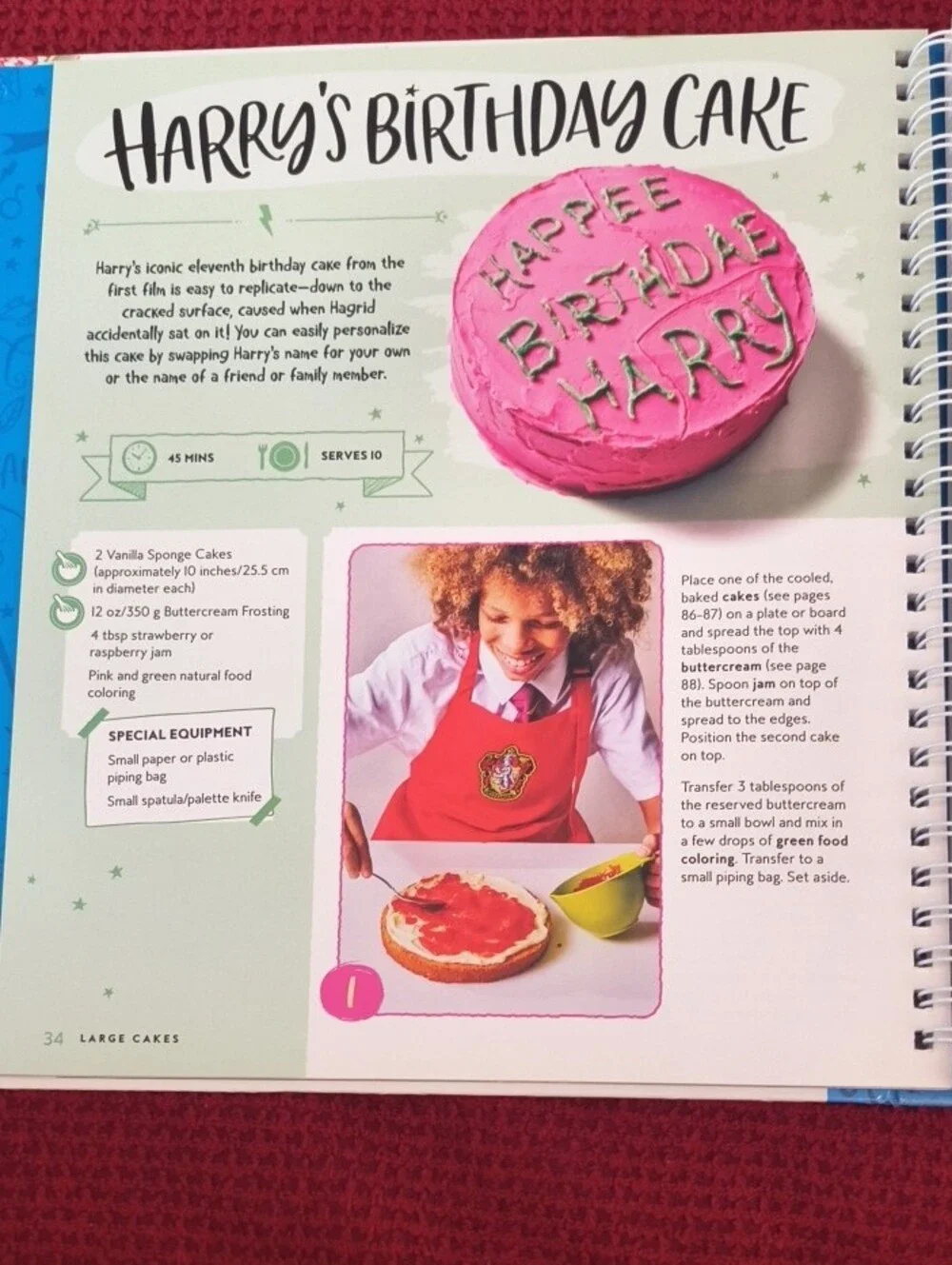 Harry Potter Bake, Create, and Decorate Cookbook Hardcover GU